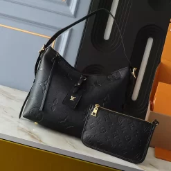 M24141 M46288 M46293 M46277 M46298 M46203 Classic Top quality 29x24x12cm Black Real Leather Blue Lining handbag BB-921601