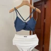 Sexy Smocked Tankini Swimsuit YY-625159