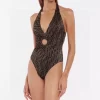 Sexy halter top One-piece Swimsuit YY-6251923