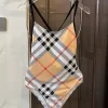 Sexy Checks One-piece Swimsuit YY-625300