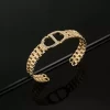 Fashion Diamonds Alphabet Cut-out Bracelet SL-611015
