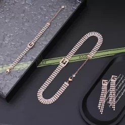 Diamonds Jewelry Sets For Earrings Bracelet Necklace SST-612028
