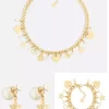 Fashion Pearls Jewelry Sets For Earrings Bracelet Necklace SST-612044