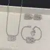 Classic Diamonds Alphabets Jewelry Sets For Earrings Bracelet Necklace SST-612052