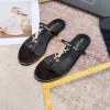 Classic Real Leather Flip-flops Slippers LX-672045