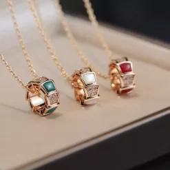 Fashion Snake Diamond Necklace XL-519011