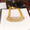 Fashion DSL0111 Diamonds Alphabets Chains Bracelet SL-611046
