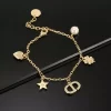 Fashion Diamonds Flowers Chains Bracelet SL-611004