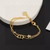 Classic 2 Chains Alphabet Bracelet SL-611027