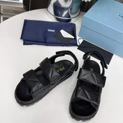 New High Quality Real Leather Flats Sandals LX-672025