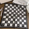 Fashion 70x70cm Top Quality Checks Silk Scarf WJ-68691