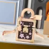 17.5x21x10.5cm Leather Woman's Handbag BB-350255