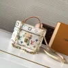 19x11.5x6.5cm Leather Chains Makeup bag BB-450211