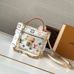19x11.5x6.5cm Leather Chains Makeup bag BB-450211