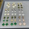 Classic Two-Flowers Pandents Earrings ED-518106
