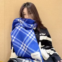 7 Color 180x30cm Squares Cashmere Scarf WJ-686191