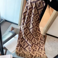 6 Color 195x65cm Top Quality 100% Cashmere Double Sides Scarf WJ-686182