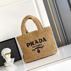 2 Colors Leather Small18x18.5x12cm Big40x32x15cm Weave Handbag BB-760285