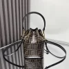 4 Colors Leather 18x12x10cm Bucket Bag BB-500292