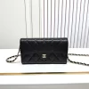 12 Colors 18x10.5x3.5cm leather Long Wallet with Chains Strap BB-120335