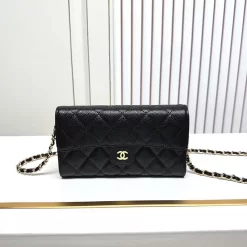 12 Colors 18x10.5x3.5cm leather Long Wallet with Chains Strap BB-120335