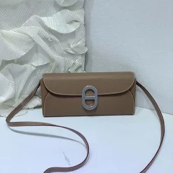 10 Colors leather 24x11x3.5cm Silver Buckle Long Wallet with strap BB-120317