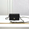 14 Colors 11.3x7.5x2.1cm leather Wallet with Chains Strap BB-80325