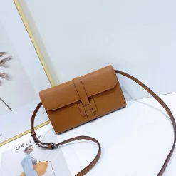 9 Colors Embossed leather 22x13.8x4cm Clutch bag with Strap BB-120312