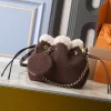 19x22x14cm Leather Fluffy Woman's Handbag with Chains Strap BB-160348