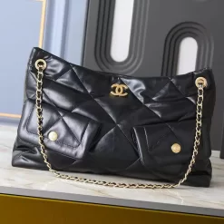 26x38x11cm Leather Chains Woman's Handbag BB-200340