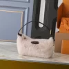 18.5x11x6.5cm Fluffy Handbag with Adjustable Strap BB-120353