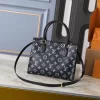 25x19x11.5cm Leather Woman's Handbag with Adjustable Strap BB-130341