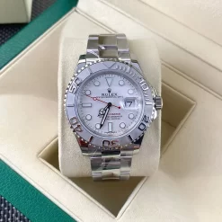 Classical 40mm diameter White Dial Mechanical Watch WB-618004
