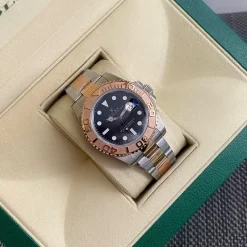 Classical 40mm diameter Black Dial Mechanical Watch WB-618005