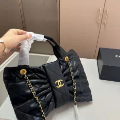 4 Colors 33x27cm Bow Handbag with Chains Strap XQBB-17007