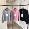 3Color Elastic long sleeved knitted sweater in 3 colors WT-81310