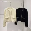 High Quality Leather Chain Knitted Cardigan MY-63207