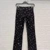 High Quality Painted Print Slim Straight Jeans WKZ-63601