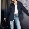 High Quality Decoration medium long windbreaker WT-61306