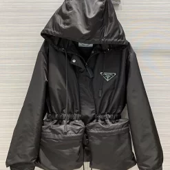 High Quality Large pocket waist cinching jacket jacket WT-61305