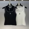 High Quality Wave edge knitted vest in 2 colors MY-63210