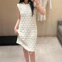 Knitted Vest Dress QZ-63105