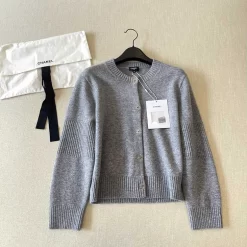 Exquisite button High Quality knit cardigan(Grey high-top) MY-63205