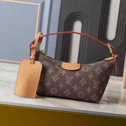 4Colors 18.5x11x6.5cm Adjustable straps Canvas and Genuine Leather Handbag BB-120454