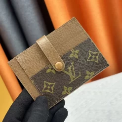 8Colors 11.5×8.4cm Button Genuine Leather Cardholder BB-40436