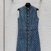 Sleeveless Denim Vest Dress QZ-63108