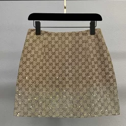 Colorful rhinestone flower series short skirt QZ-63109