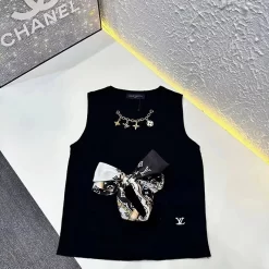 Fashion knitted vest with Silk scarf BX-63416
