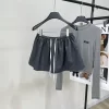 Gray Checkered Shorts WKZ-63616