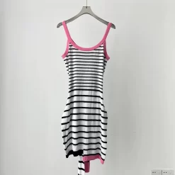 striped color clash dress QZ-63119